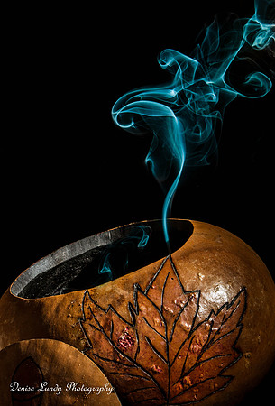 Day 88: Teal Smoke in Gourd