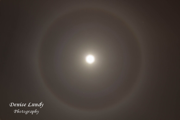 Day 8: Halo moon at midnight.