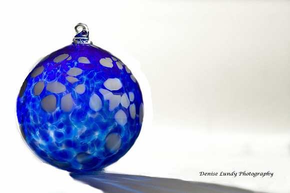 Day 62: Blue Ornament/White